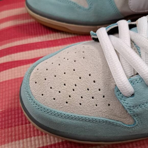 Nike SB Dunk Low Pro 304292-410 2014 Gulf Of Mexico Size 12 Men Glacier Ice/Whit - Picture 9 of 15